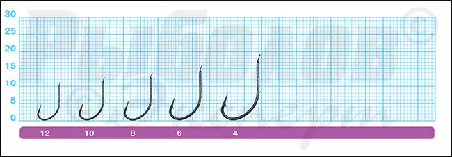 Размеры крючков Owner 50173 Seigo BH