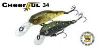 Воблер PONTOON 21, Cheerful 34SP-SR, 34мм., 1.5гр., погруж.0.3-0.5 м.