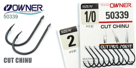 Одинарный крючок OWNER, 50339, лопатка, черный