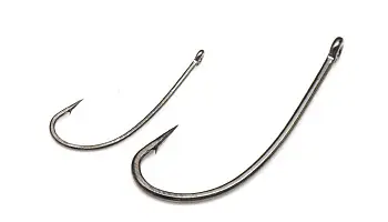 Одинарный крючок OWNER, 53786, колечко, черный BC