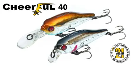Воблер PONTOON 21, Cheerful 40SP-MR, 40мм., 2.7гр., погруж.0.5-1 м.