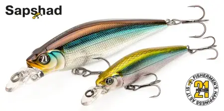 Воблер PONTOON21, SapShad 90SP-SR, 90мм, 16.8 гр., 0.8-1.2 м.