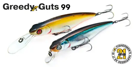 Воблер PONTOON 21, Greedy-Guts 99SP-SR, 99мм, 15.4 гр., 0.9-1.3 м.