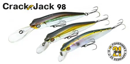 Воблер PONTOON 21, Crackjack 98F-DR, 98мм., 16.0гр., погруж.2.0-2.5 м Воблер PONTOON 21, Crackjack 98F-DR, 98мм., 16.0гр., погруж.2.0-2.5 м