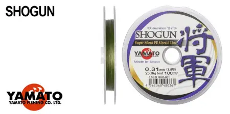 Леска Shogun Super Silent PE 8 Braid (Yamato), плет.,  0,06 мм, 6 кг, дл. 100 м,