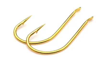 Одинарный крючок OWNER, 50610, лопатка, золото