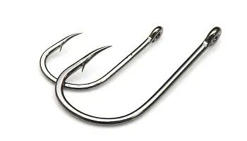 Одинарный крючок OWNER, 51437, колечко, черный BC