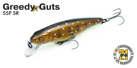 Воблер PONTOON 21, JPP, Greedy-Guts 55F-MDR, 55, од.кр., 4,1гр, 1.2-1.5м.