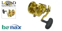 Мультипликаторная катушка BANAX Legend 30, цвет - золото