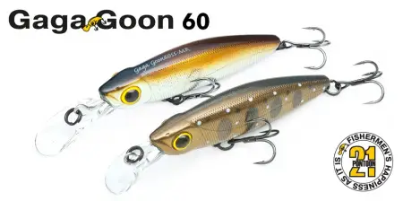 Воблер PONTOON 21, GagaGoon 60S-MR, 60мм, 7.9 гр., 1.5-1.8 м.