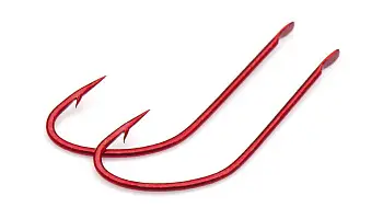 Одинарный крючок OWNER, 50255, лопатка, красный