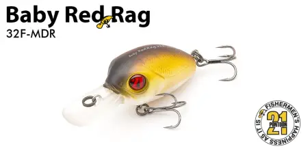 Воблер PONTOON21, Baby Red Rag 32F-MDR, 32мм, 5,1 гр., 0.8-1.0 м.