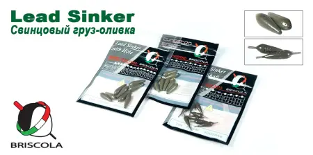 Свинцовый груз "оливка" Briscola скользящий