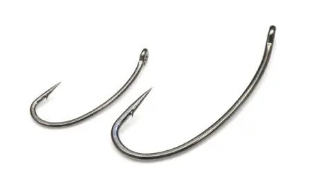 Одинарный крючок OWNER С-8, колечко, черный BC