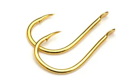 Одинарный крючок OWNER, 50330, лопатка, золото