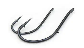 Одинарный крючок OWNER, 50173, лопатка, черный, кован., засечка на цевье