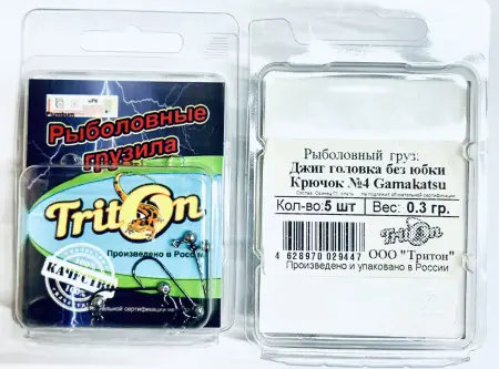 Джиг Головка микро без юбки Gamakatsu  черный никель,