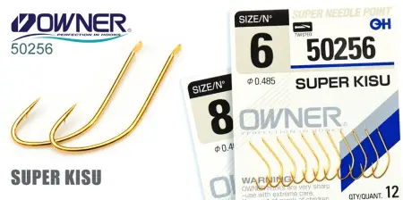 Одинарный крючок OWNER, 50256, лопатка, золотой