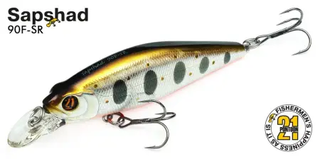 Воблер PONTOON21, SapShad 90SP-SR, 90мм, 16.8 гр., 0.8-1.2 м.