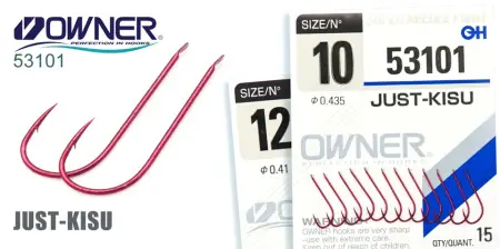 Одинарный крючок OWNER, 53101, лопатка, красный