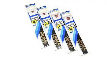 Одинарный крючок OWNER 50363 с поводком без петли 65см. S-363