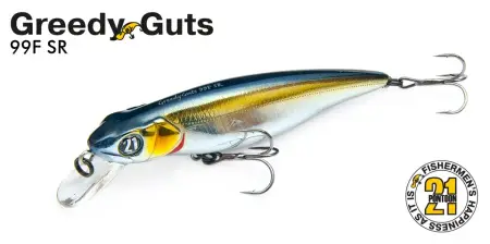 Воблер PONTOON 21, Greedy-Guts 99SP-SR, 99мм, 15.4 гр., 0.9-1.3 м.