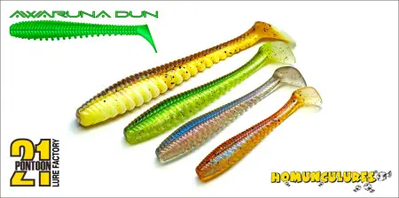 Виброхвост Pontoon21 Homunculures Awaruna Dun, 3.5''