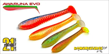 Виброхвост Pontoon21 Homunculures Awaruna Evo, 4.5''