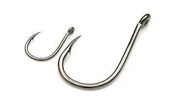 Одинарный крючок OWNER, 53704, колечко, черный BC