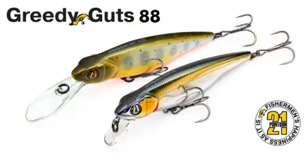 Воблер PONTOON 21, Greedy-Guts 88F-MDR, 88мм, 12.4 гр., 1.5-2.0 м.