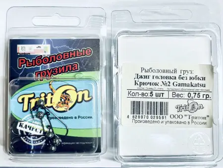 Джиг Головка микро без юбки Gamakatsu  черный никель,