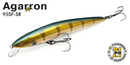 Воблер PONTOON21, Agarron 140F-SR, 140мм, 22.0 гр., 0.6-0.8 м.