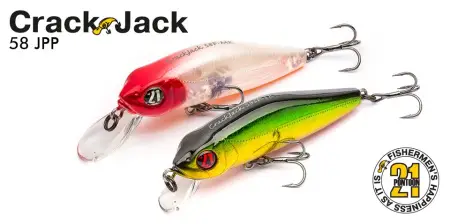 Воблер PONTOON 21, Crackjack 58F-DR, 58мм., 5.4гр., погруж.2.3-2.5 м Воблер PONTOON 21, Crackjack 58F-DR, 58мм., 5.4гр., погруж.2.3-2.5 м