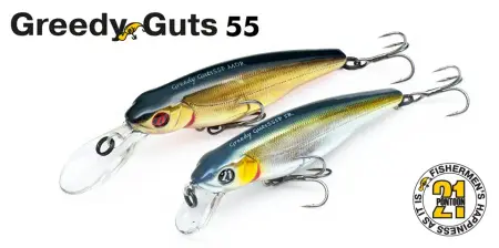 Воблер PONTOON 21, JPP, Greedy-Guts 55F-MDR, 55, од.кр., 4,1гр, 1.2-1.5м.