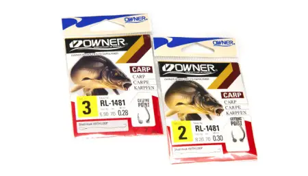 Одинарный крючок OWNER 51481 с поводком с петлей 70см RL-1481