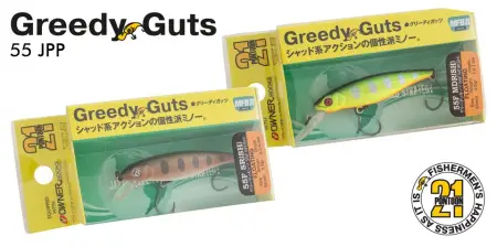 Воблер PONTOON 21, JPP, Greedy-Guts 55F-MDR, 55, од.кр., 4,1гр, 1.2-1.5м.