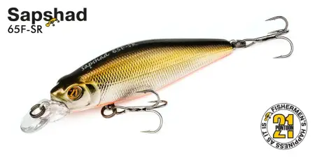 Воблер PONTOON21, SapShad 90SP-SR, 90мм, 16.8 гр., 0.8-1.2 м.