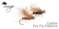 Мухи TRUMP, DRY FLY, Caddis Sparkle - Olive
