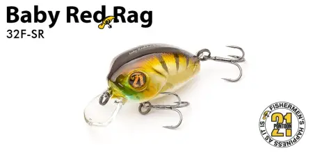 Воблер PONTOON21, Baby Red Rag 32F-MDR, 32мм, 5,1 гр., 0.8-1.0 м.