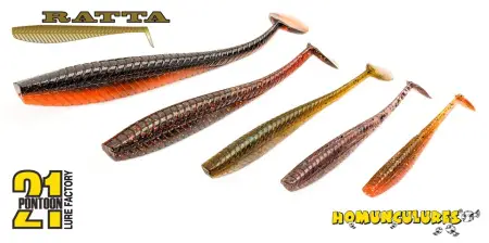 Виброхвост Pontoon21 Homunculures Ratta, 2.75''