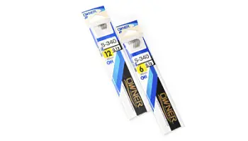 Одинарный крючок OWNER 50340 с поводком без петли 65см. S-340