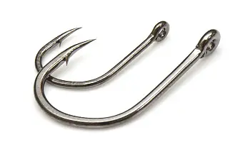 Одинарный крючок OWNER, 50188, колечко, черный BC