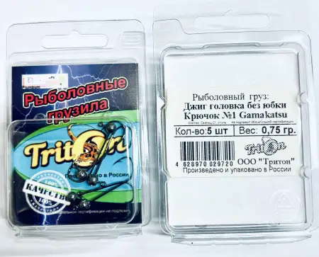 Джиг Головка микро без юбки Gamakatsu  черный никель,