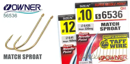 Одинарный крючок OWNER 56536, Carbon Steel, коричн., лопатка