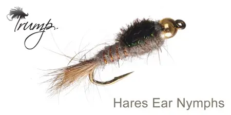 Мухи TRUMP, NYMPH FLIES, BH Hare's Ear - Olive