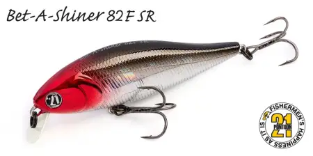 Воблер PONTOON21, Bet-A-Shiner 91SP-SR, 91мм, 17.3 гр., 0.2-0.4 м.