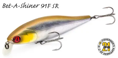 Воблер PONTOON21, Bet-A-Shiner 91SP-SR, 91мм, 17.3 гр., 0.2-0.4 м.