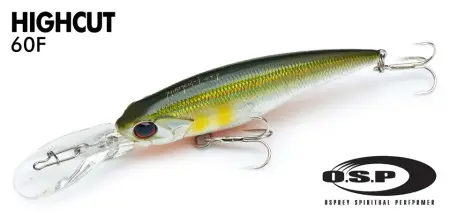 Воблер OSP HIGHCUT F, 60.0 мм, 5.1 гр.