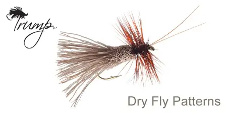 Мухи TRUMP, DRY FLY, Blue Dun
