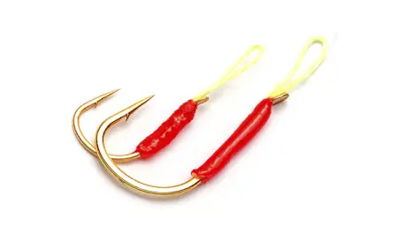 Крючок одинарный Owner MF-30G, золот., с петлей для иск.прим